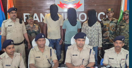 झारखंड रांची में ज्वेलरी दुकान में लूट का खुलासा, तीन आरोपी गिरफ्तार