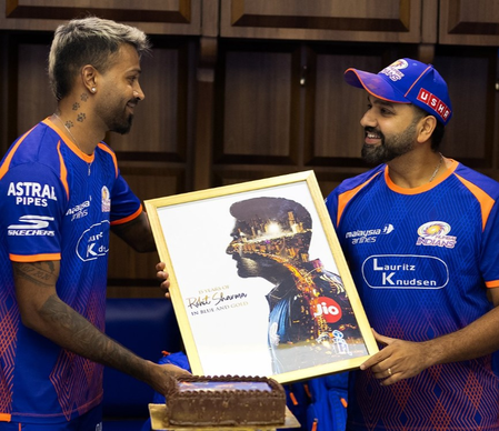 आप हमारी टीम की सबसे बड़ी प्रेरणा हैं, एमआई के साथ 15 साल पूरे करने पर रोहित शर्मा को हार्दिक ने दी बधाई