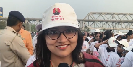 पटना महिला आरक्षण विधेयक के समर्थन में नारी शक्ति फॉर विकसित भारत रन का आयोजन