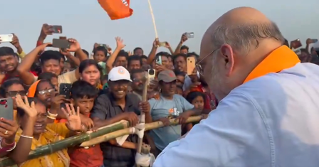भाजपा की सरकार बनी तो तीन हजार रुपए मिलेंगे, फॉर्म भर दिया ना; हुगली में अमित शाह ने की महिलाओं से बात