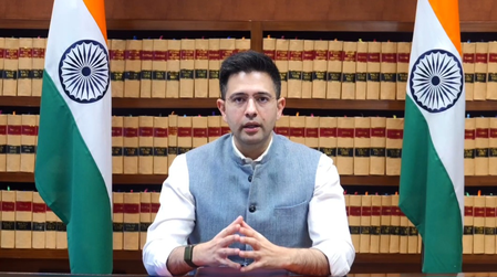 राज्यसभा में आम आदमी पार्टी के दो-तिहाई से अधिक सांसदों का भाजपा में विलय  राघव चड्ढा