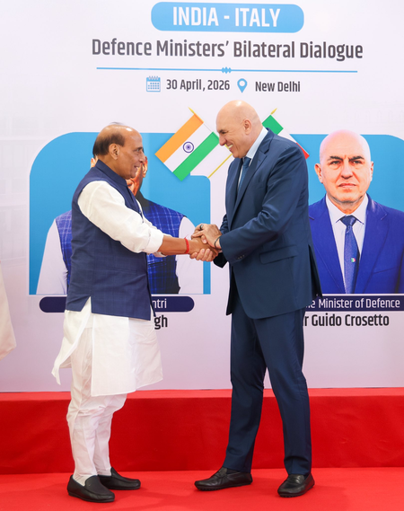 भारत-इटली के रक्षा मंत्रियों की द्विपक्षीय वार्ता, सैन्य सहयोग योजना पर सहमति