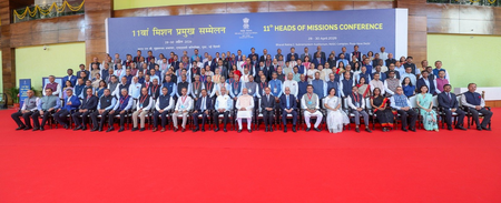 प्रधानमंत्री मोदी ने मिशन प्रमुख सम्मेलन में लिया हिस्सा, भारत की वैश्विक भागीदारी पर चर्चा