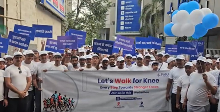 लेट्स वॉक फॉर नी घुटने की समस्या के प्रति जागरूकता बढ़ाने के लिए पटना में हुआ रैली का आयोजन