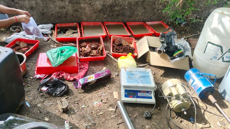 मध्य प्रदेश मंदसौर में सीबीएन की बड़ी कार्रवाई, गुप्त मेफेड्रोन लैब का भंडाफोड़