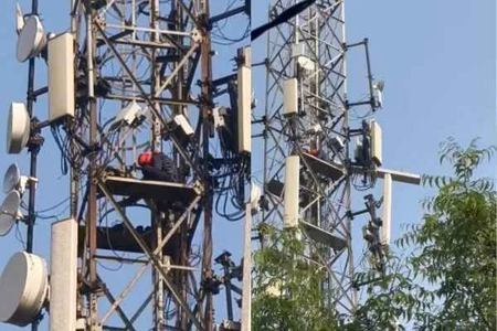 झारखंड में रुक नहीं रहा आशिकों का ड्रामा, अब गिरिडीह में प्रेमिका से शादी की जिद पर मोबाइल टावर पर चढ़ा युवक