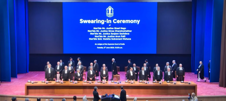 CJI Surya Kant administers oath to five new Supreme Court judges