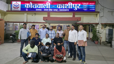 उत्तराखंड  काशीपुर में एसटीएफ का बड़ा एक्शन, तीन फर्जी शस्त्र लाइसेंस धारक गिरफ्तार