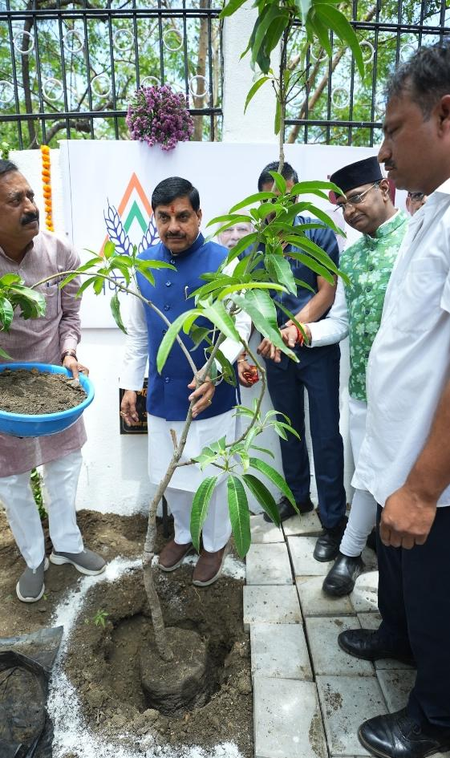 स्वच्छ और हरित पर्यावरण के लिए पेड़ लगाएं  सीएम मोहन यादव