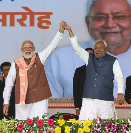प्रधानमंत्री मोदी की उपलब्धि लोकतंत्र की शक्ति का प्रमाण  नीतीश कुमार