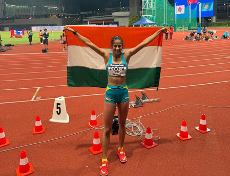 इंडियन एथलेटिक्स सीरीज: विमेंस हाई जंप में 19 वर्षीय पूजा का दबदबा