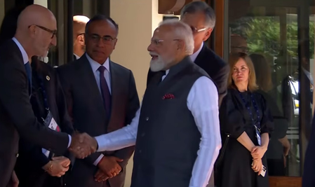 PM Narendra Modi arrives in France's Evian to attend G7 Summit PM Narendra Modi arrives in France's Evian to attend G7 Summit