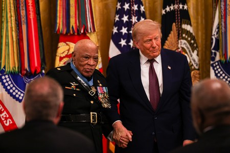 Trump awards Medal of Honor to three US heroes Trump awards Medal of Honor to three US heroes