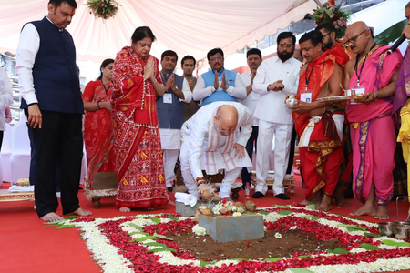कोल्हापुर में अमित शाह ने किया अंबाबाई मंदिर विकास परियोजना का शिलान्यास कोल्हापुर में अमित शाह ने किया अंबाबाई मंदिर विकास परियोजना का शिलान्यास