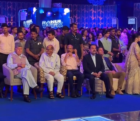 Kishore Kumar classics set mood as Gautam Adani, Devendra Fadnavis, Farooq Abdullah attend Revati Sule's wedding sangeet Kishore Kumar classics set mood as Gautam Adani, Devendra Fadnavis, Farooq Abdullah attend Revati Sule's wedding sangeet