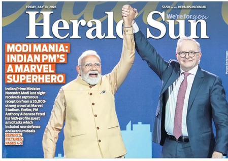 ग्लोबल स्टेज का मिस्टर इंडिया... ऑस्ट्रेलियाई मीडिया ने प्रधानमंत्री मोदी के दौरे को लिया हाथों-हाथ