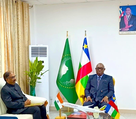 India and Central African Republic discuss enhancing bilateral relations India and Central African Republic discuss enhancing bilateral relations