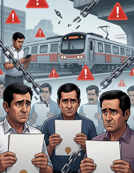 एमएमआरसीएल ने भर्ती घोटालों को लेकर जारी की चेतावनी, लोगों से सतर्क रहने की अपील एमएमआरसीएल ने भर्ती घोटालों को लेकर जारी की चेतावनी, लोगों से सतर्क रहने की अपील