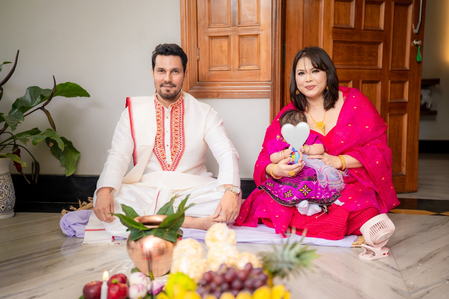 Randeep Hooda shares heartwarming moments from daughter Nyomica’s first rice ceremony Randeep Hooda shares heartwarming moments from daughter Nyomica’s first rice ceremony