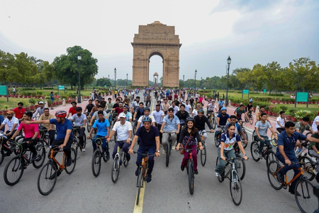 Sports Min Mandaviya urges nation to embrace cycling as Fit India Sundays on Cycle reaches 15k locations Sports Min Mandaviya urges nation to embrace cycling as Fit India Sundays on Cycle reaches 15k locations