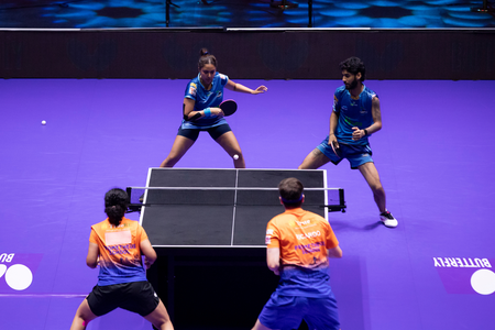UTT Season 7: HVR Kolkata Thunder Blades beat UP to stay in playoff hunt, Goa remain unbeaten with win over Pune (Ld) UTT Season 7: HVR Kolkata Thunder Blades beat UP to stay in playoff hunt, Goa remain unbeaten with win over Pune (Ld)