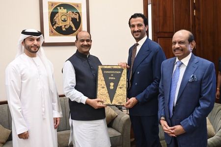 UAE delegation visits Parliament House, interacts with Speaker Om Birla UAE delegation visits Parliament House, interacts with Speaker Om Birla