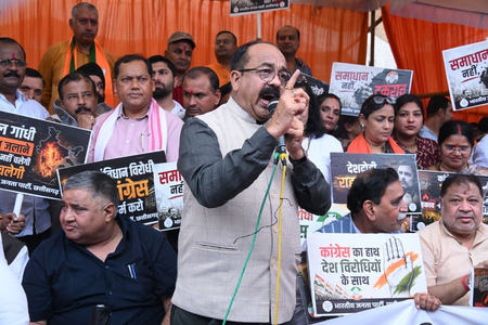 राहुल गांधी देश में लगातार अराजकता पैदा करने की कोशिश कर रहे हैं, छत्तीसगढ़ के डिप्टी सीएम अरुण साव