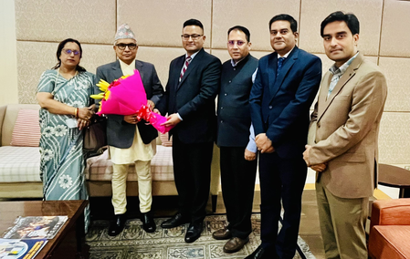 Nepal's chief justice visits India