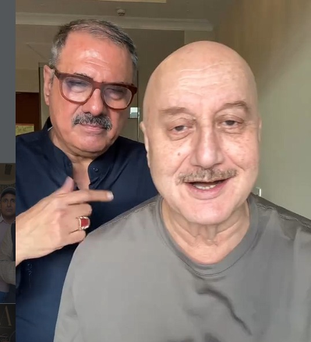 Anupam Kher shares BTS moments from viral Reel: We approached it with seriousness, innocence, treated it as ‘national mission’ Anupam Kher shares BTS moments from viral Reel: We approached it with seriousness, innocence, treated it as ‘national mission’