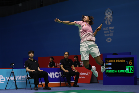 कोरिया मास्टर्स सुपर 300 अश्मिता चालिहा ने बनाई फाइनल में जगह, कड़े मुकाबले में रक्षिता को हराया कोरिया मास्टर्स सुपर 300 अश्मिता चालिहा ने बनाई फाइनल में जगह, कड़े मुकाबले में रक्षिता को हराया
