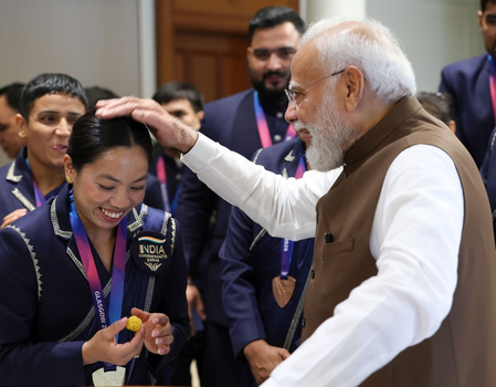 आपके उत्साह बढ़ाने वाले शब्द कड़ी मेहनत के लिए प्रेरित करेंगे, पीएम मोदी से मिलने के बाद बोलीं मीराबाई चानू