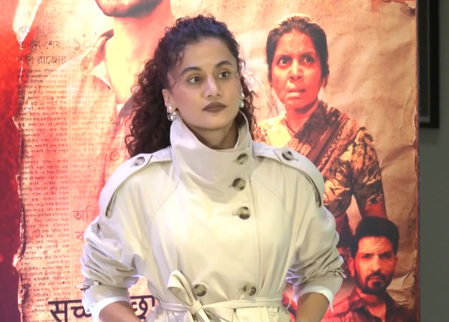 कंगना रनौत से जुड़े सवाल पर तापसी पन्नू ने जताई नाराजगी, गांधारी के किरदार पर कहा- रास्ते में कोई आएगा तो नहीं छोड़ूंगी