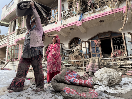 Nuwakot: Mudslide aftermath in Devighat