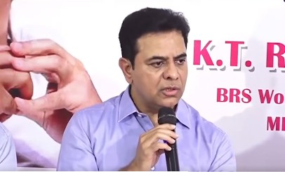 केटीआर ने कांग्रेस के 1,000 दिनों के कार्यकाल पर हमला बोला, चार्जशीट जारी की