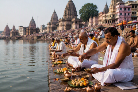 बिहार पंडा जी के घर में परंपरा और सरकारी टेंट सिटी में सुविधा, पितृपक्ष के लिए गयाजी पूरी तरह तैयार बिहार पंडा जी के घर में परंपरा और सरकारी टेंट सिटी में सुविधा, पितृपक्ष के लिए गयाजी पूरी तरह तैयार