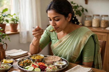 क्यों जरूरी है खाने में विविधता? आयुर्वेद से जानिए परफेक्ट थाली का सीक्रेट क्यों जरूरी है खाने में विविधता? आयुर्वेद से जानिए परफेक्ट थाली का सीक्रेट