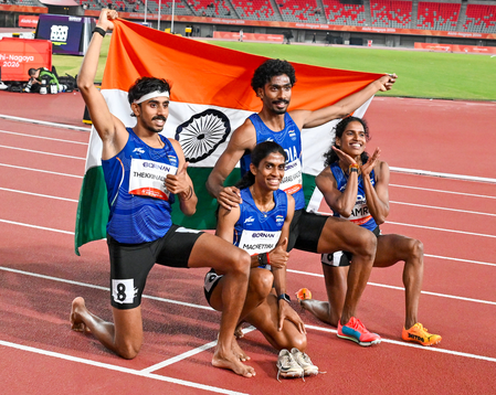 एशियन गेम्स राजू, थेन्नारासु, रामराज और मनु की चौकड़ी ने देश को दिलाया रजत, पीएम मोदी ने दी बधाई