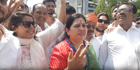 कोटा मेयर चुनाव में भाजपा की जीत, अनुसुइया गोस्वामी ने कांग्रेस उम्मीदवार को हराया कोटा मेयर चुनाव में भाजपा की जीत, अनुसुइया गोस्वामी ने कांग्रेस उम्मीदवार को हराया