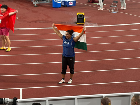 एशियन गेम्स 2026 मनप्रीत कौर ने भारत की झोली में डाला एक और मेडल, शॉट पुट में जीता ब्रॉन्ज एशियन गेम्स 2026 मनप्रीत कौर ने भारत की झोली में डाला एक और मेडल, शॉट पुट में जीता ब्रॉन्ज