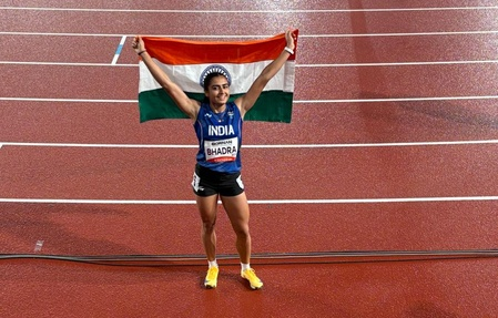 एशियन गेम्स हरिता ने महिलाओं की 200 मीटर दौड़ में जीता ब्रॉन्ज, पुरुषों में अनिमेष 5वें स्थान पर रहे एशियन गेम्स हरिता ने महिलाओं की 200 मीटर दौड़ में जीता ब्रॉन्ज, पुरुषों में अनिमेष 5वें स्थान पर रहे