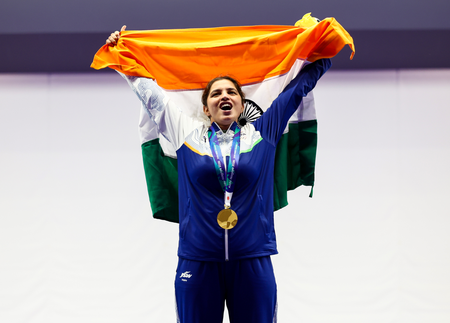 एशियन गेम्स एनआरएआई प्रेसिडेंट और सचिव ने नीरू ढांडा को ऐतिहासिक सफलता पर बधाई दी एशियन गेम्स एनआरएआई प्रेसिडेंट और सचिव ने नीरू ढांडा को ऐतिहासिक सफलता पर बधाई दी