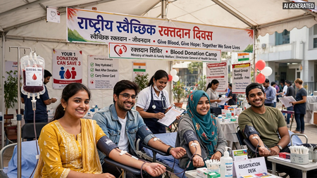 राष्ट्रीय स्वैच्छिक रक्तदान दिवस 2026 जानें इसका महत्व, उद्देश्य और इस वर्ष की थीम? राष्ट्रीय स्वैच्छिक रक्तदान दिवस 2026 जानें इसका महत्व, उद्देश्य और इस वर्ष की थीम?