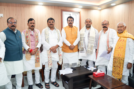 पटना भाजपा प्रदेश कार्यालय में एनडीए घटक दलों के प्रदेश अध्यक्षों की बैठक, विधान परिषद चुनाव की तैयारियों पर मंथन पटना भाजपा प्रदेश कार्यालय में एनडीए घटक दलों के प्रदेश अध्यक्षों की बैठक, विधान परिषद चुनाव की तैयारियों पर मंथन