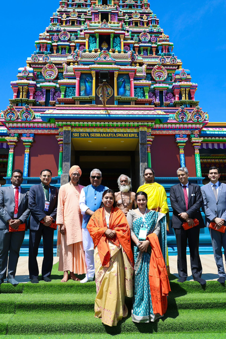 पर्यावरण मंत्री भूपेंद्र यादव ने फिजी के मंदिर का किया दौरा, सभ्यता से जुड़े पुराने रिश्तों पर जोर