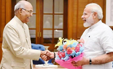 पीएम मोदी ने सार्वजनिक सेवा के 25 साल पूरे होने पर बधाई देने के लिए पूर्व राष्ट्रपति रामनाथ कोविंद का आभार जताया पीएम मोदी ने सार्वजनिक सेवा के 25 साल पूरे होने पर बधाई देने के लिए पूर्व राष्ट्रपति रामनाथ कोविंद का आभार जताया