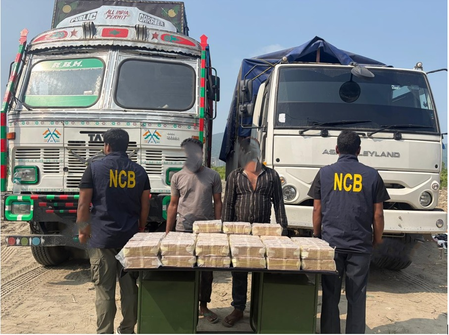 एनसीबी गुवाहाटी ने 43 करोड़ रुपए की मेथामफेटामाइन टैबलेट जब्त, ड्रग तस्करी में दो गिरफ्तार