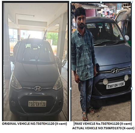 हैदराबाद पुलिस ने फर्जी नंबर प्लेट वाली 100 गाड़ियां जब्त कीं हैदराबाद पुलिस ने फर्जी नंबर प्लेट वाली 100 गाड़ियां जब्त कीं