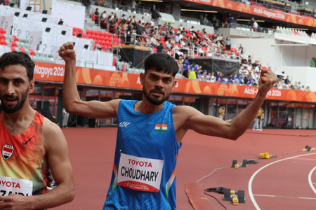 एशियन पैरा गेम्स अनुभव और राकेशभाई ने 100 मीटर दौड़ में जीते ब्रॉन्ज मेडल