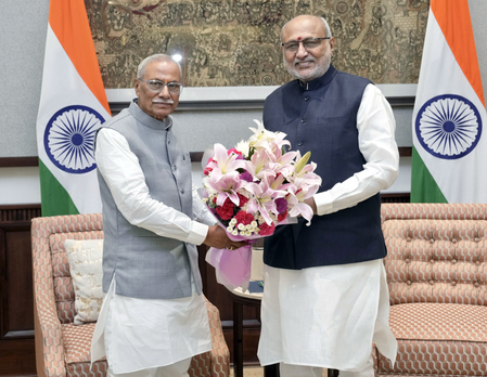 उत्तराखंड के नए राज्यपाल डॉ. ढाल सिंह बिसेन ने उपराष्ट्रपति सीपी राधाकृष्णन से की मुलाकात