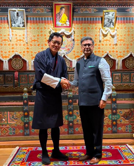विदेश सचिव विक्रम मिस्री भूटान दौरे पर, स्वास्थ्य, ऊर्जा व बुनियादी ढांचे पर बढ़ा सहयोग विदेश सचिव विक्रम मिस्री भूटान दौरे पर, स्वास्थ्य, ऊर्जा व बुनियादी ढांचे पर बढ़ा सहयोग